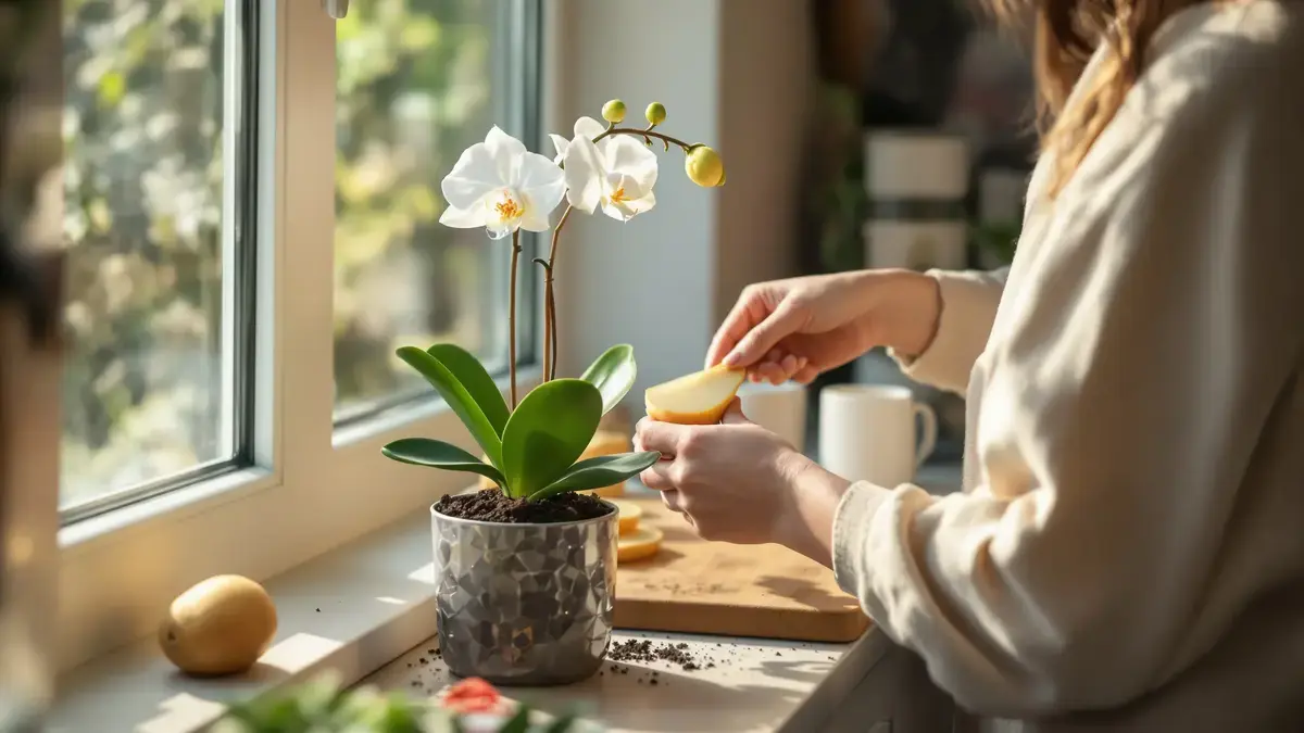 Een eenvoudig plakje groente op je orchidee kan een vergeten bloei weer op gang brengen