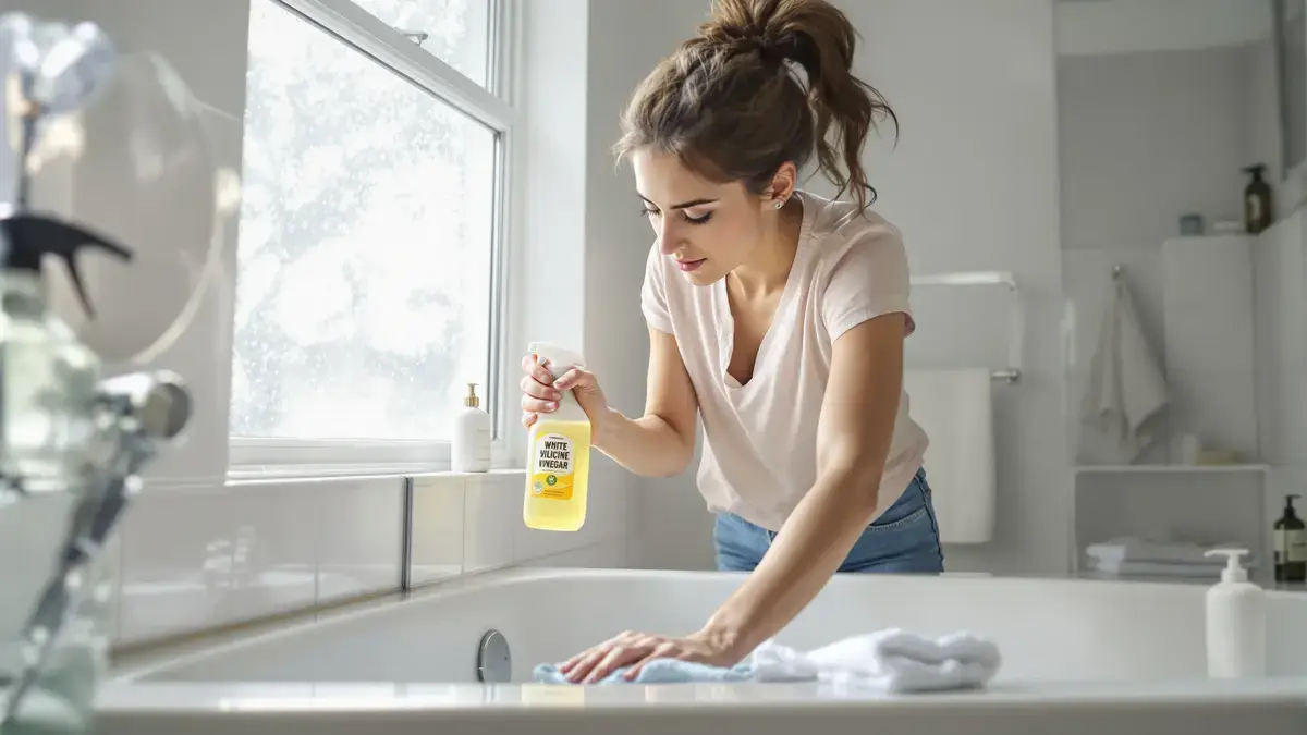 Schimmel in de badkamer een eenvoudig jaarlijks ritueel voorkomt een veelgemaakte fout met bleekmiddel