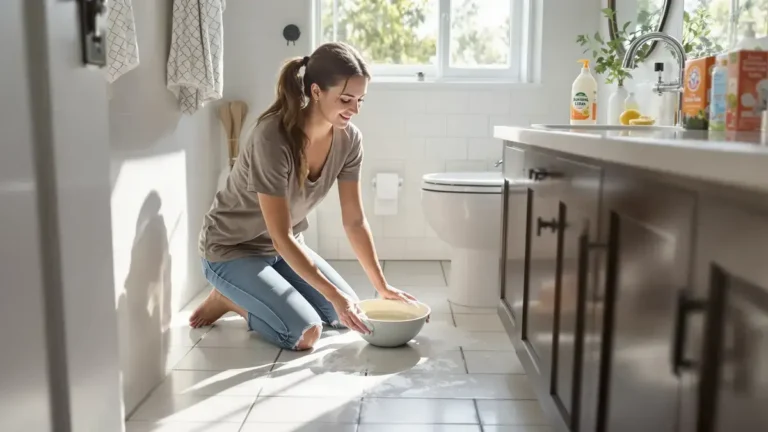 Dit zelfgemaakte mengsel met 4 ingrediënten laat zwarte voegen in 15 minuten verdwijnen, een tip die velen niet kennen