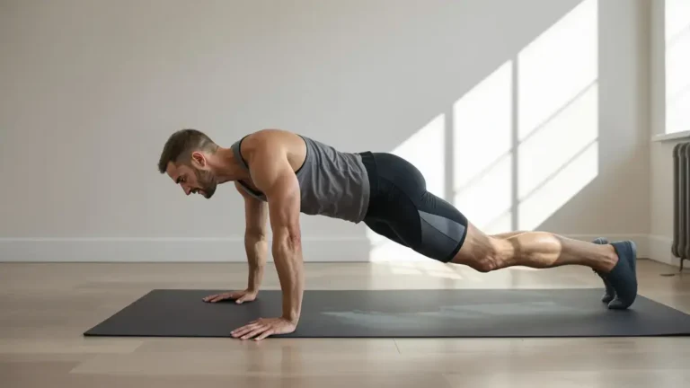 De plankoefening krokodillenwandeling traint het hele lichaam op verrassende wijze