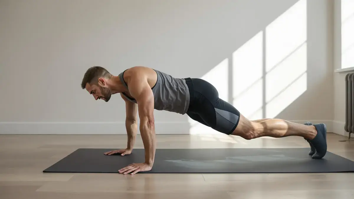 De plankoefening krokodillenwandeling traint het hele lichaam op verrassende wijze