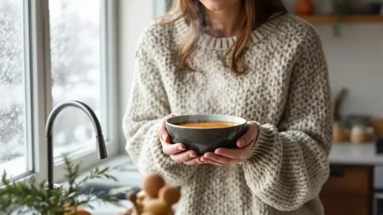 Deze winterse velouté is eenvoudig licht en goedkoop te maken met slechts 2 ingrediënten